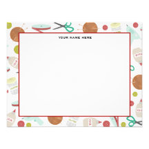 Artes y artes Notecards plano temático Comunicados Personalizados