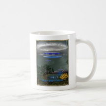 Artículos de la abducción del ganado del UFO Taza