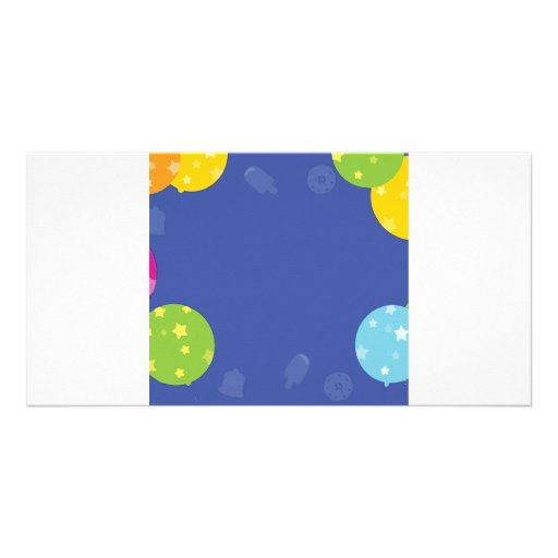Artículos del globo con helado descolorado tarjetas fotográficas personalizadas