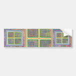 Artista creado: Modelo 3 del arco iris Pegatina De Parachoque