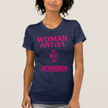 Artista de la mujer camisetas