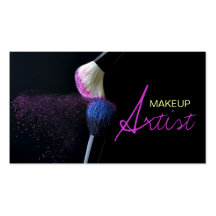 Artista de maquillaje, cosmetología, tarjeta de vi