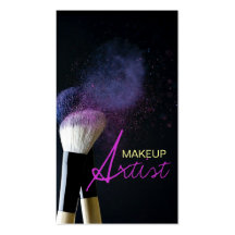 Artista de maquillaje, cosmetología, tarjeta de vi