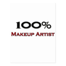 Artista de maquillaje del 100 por ciento postal