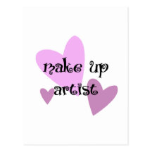 Artista de maquillaje postal