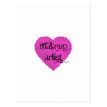 Artista de maquillaje postal