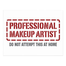 Artista de maquillaje profesional postal