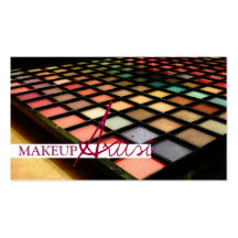 Artista de maquillaje, tarjeta de visita de la cos