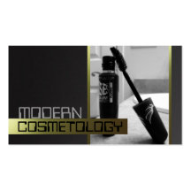Artista de maquillaje, tarjeta de visita de la cos