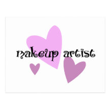 Artista de maquillaje tarjeta postal