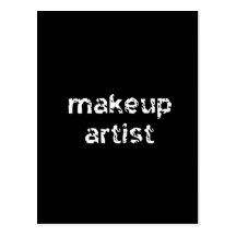 Artista de maquillaje tarjeta postal