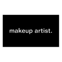 Artista de maquillaje tarjetas de negocios
