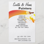 Artista del pintor de casa tarjetones