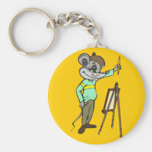 Artista del ratón llaveros personalizados