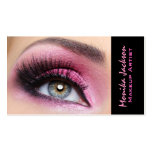 Artista largo del eyemakeup de los latigazos del s plantillas de tarjetas personales