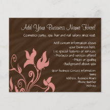 Artista o salón de maquillaje del rosa y del remol flyer personalizado