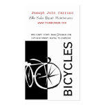 Artístico blanco de la bici del negro clásico del  tarjeta personal