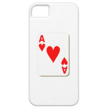 As del naipe de los corazones iPhone 5 Case-Mate carcasa