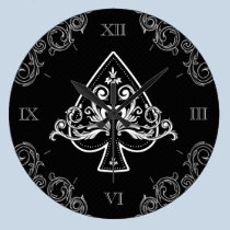 As del reloj de pared de las espadas reloj de pared