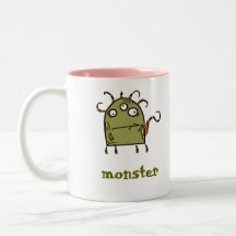 as, monstruo taza