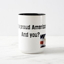 asalte, orgulloso, americano, Día de la Independen Taza