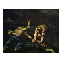 Asesinato, por Paul Cézanne (la mejor calidad) Invitacion Personal
