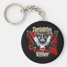 Asesino 4 del zombi llavero personalizado