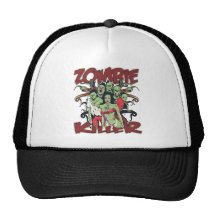 Asesino del zombi gorros bordados