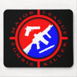 Asesino Mousepad del zombi de la primera división Tapete De Ratón