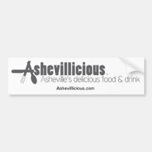 Ashevillicious Pegatina De Parachoque