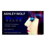 Ashley para el salón azul de la silla tarjetas de visita
