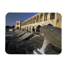 Asia, Irán, Isfahán. Puente de poste Khaju Imán Rectangular