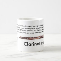 Asiduo clasificado (11 onzas.) Taza del Clarinet