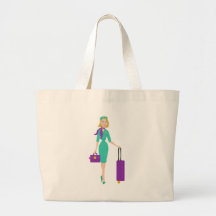 Asistente de vuelo fabuloso bolsas