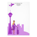 Asistente de vuelo fabuloso  papeleria de diseño