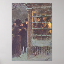 Asistentes de la fiesta de Navidad del Victorian e Poster