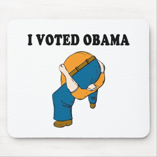 Asno ascendente principal votado de Obama Tapetes De Ratón