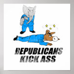 Asno Faded.png del retroceso de los republicanos Poster