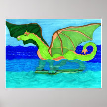 Asolear el ejemplo del dragón posters