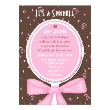 Asperje la invitación del bebé -- Ducha del chica