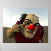 Asqueroso el payaso - primer de la cara posters