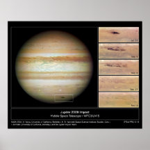 Asteroide que afecta el planeta Júpiter en 2009 Posters