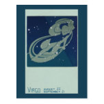 Astrología del vintage, constelación del virgo, zo postales