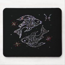 Astrología Mousepad de Piscis Tapetes De Ratón
