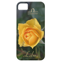 Astrología: Rosa amarillo para el libra astrológic iPhone 5 Cobertura