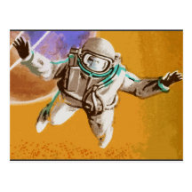 Astronauta 17 tarjetas postales