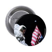 ASTRONAUTA, BANDERA DE LOS E.E.U.U.Y TIERRA PIN