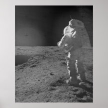 Astronauta de Apolo 14 en la luna Posters
