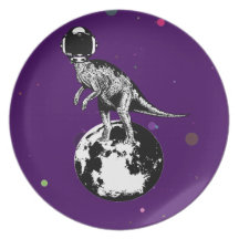 astronauta de Dino Plato Para Fiesta