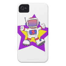 astronauta divertido Case-Mate iPhone 4 coberturas